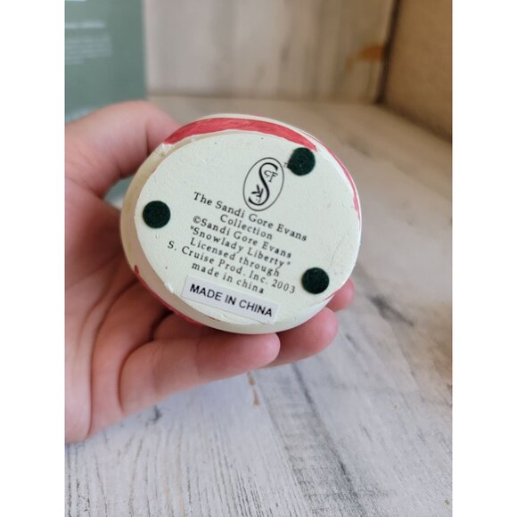 Seasons Cannon falls Sandy Gore Evans snowman Lady Liberty July 4th Xmas - Picture 7 of 8